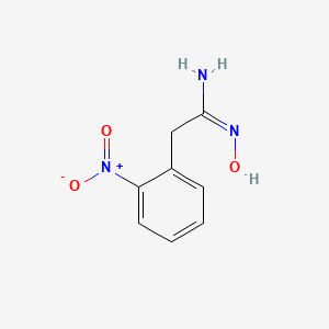 molecular formula C8H9N3O3 B12042284 (1Z)-N'-Hydroxy-2-(2-nitrophenyl)ethanimidamide, AldrichCPR 