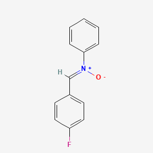 molecular formula C13H10FNO B1204229 1-(4-氟苯基)-N-苯甲亚胺-N-氧化物 
