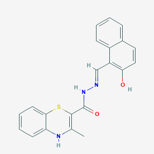 N'-[(E)-(2-hydroxynaphthalen-1-yl)methylidene]-3-methyl-4H-1,4-benzothiazine-2-carbohydrazide