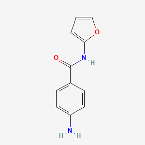 molecular formula C11H10N2O2 B1204230 4-氨基-N-呋喃-2-基-苯甲酰胺 CAS No. 436088-30-1