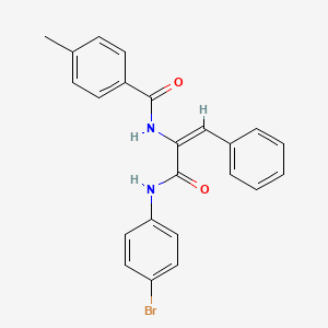 N-(1-((4-Bromoanilino)carbonyl)-2-phenylvinyl)-4-methylbenzamide