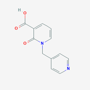 molecular formula C12H10N2O3 B12042313 2-Oxo-1-[(pyridin-4-yl)methyl]-1,2-dihydropyridine-3-carboxylic acid 