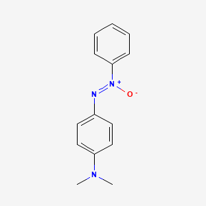 molecular formula C14H15N3O B1204235 4-(二甲氨基)苯偶氮氧苯 