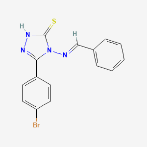 4-(Benzylideneamino)-5-(4-bromophenyl)-4H-1,2,4-triazole-3-thiol