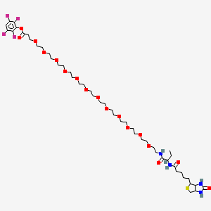 molecular formula C47H76F4N4O17S B12042481 TFP-PEG12-biotinidase resistant biotin 