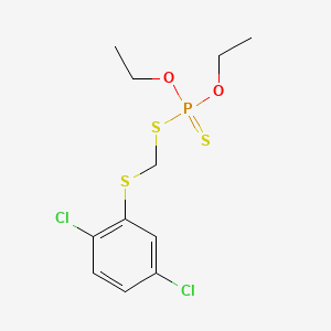 molecular formula C11H15Cl2O2PS3 B1204249 苯卡普顿 CAS No. 2275-14-1