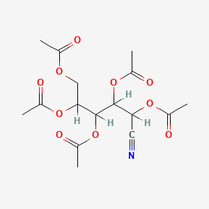 molecular formula C16H21NO10 B1204258 D-Glucononitrile, 2,3,4,5,6-pentaacetate CAS No. 6272-51-1