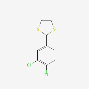 molecular formula C9H8Cl2S2 B12042580 2-(3,4-Dichlorophenyl)-1,3-dithiolane CAS No. 83521-69-1