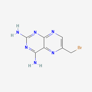 molecular formula C7H7BrN6 B1204261 6-(Bromomethyl)pteridine-2,4-diamine CAS No. 59368-16-0
