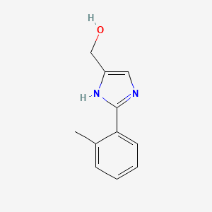 molecular formula C11H12N2O B12042779 2-(o-Tolyl)imidazole-4-methanol 