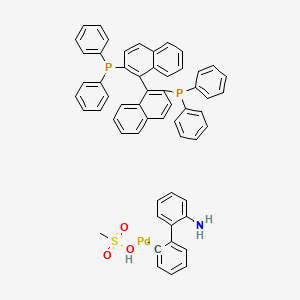 molecular formula C57H46NO3P2PdS- B12042784 rac-BINAP-Pd-G3 