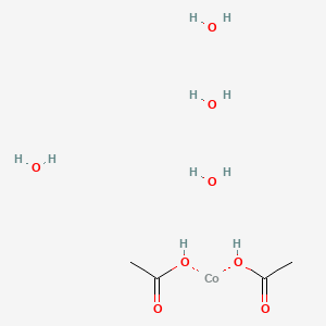 molecular formula C4H16CoO8 B12042792 Cobalt(II)acetatetetra hydrate 