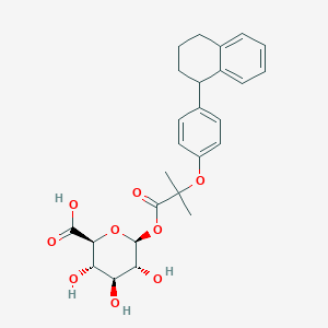 molecular formula C26H30O9 B1204283 萘芬酸葡萄糖醛酸苷 