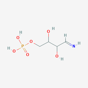 molecular formula C4H10NO6P B1204285 1-脱氧-1-亚氨基赤藓糖醇 4-磷酸 