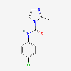 molecular formula C11H10ClN3O B12042898 N-(4-Chlorophenyl)-2-methyl-1H-imidazole-1-carboxamide CAS No. 56023-09-7