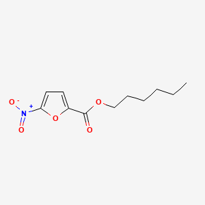 molecular formula C11H15NO5 B12042903 Hexyl 5-nitro-2-furancarboxylate CAS No. 20001-40-5