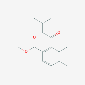 molecular formula C15H20O3 B1204291 3,4-二甲基-2-(3-甲基丁酰)苯甲酸甲酯 