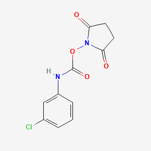 1-{[(3-Chlorophenyl)carbamoyl]oxy}pyrrolidine-2,5-dione