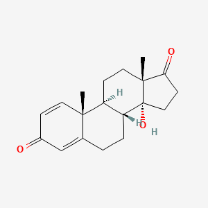 molecular formula C19H24O3 B1204301 14-羟基雄甾-1,4-二烯-3,17-二酮 CAS No. 18149-97-8