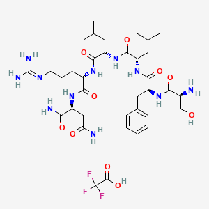 molecular formula C36H58F3N11O10 B12043095 TRAP-6 amide TFA 