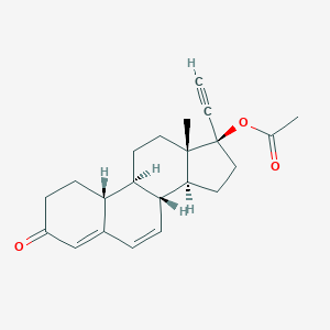molecular formula C22H26O3 B120431 6,7-Dehydro Norethindrone Acetate CAS No. 106765-04-2