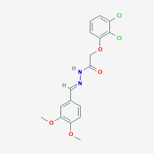 2-(2,3-dichlorophenoxy)-N-[(E)-(3,4-dimethoxyphenyl)methylideneamino]acetamide