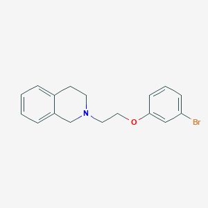 molecular formula C17H18BrNO B1204328 2-[2-(3-溴苯氧基)乙基]-3,4-二氢-1H-异喹啉 