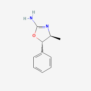 molecular formula C10H12N2O B1204330 (+)-trans-2-Imino-4-methyl-5-phenyloxazolidine CAS No. 2077-59-0