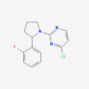 4-Chloro-2-[2-(2-fluoro-phenyl)-pyrrolidin-1-yl]-pyrimidine