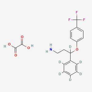 molecular formula C18H18F3NO5 B12043357 Norfluoxetine-D6 Oxalate 