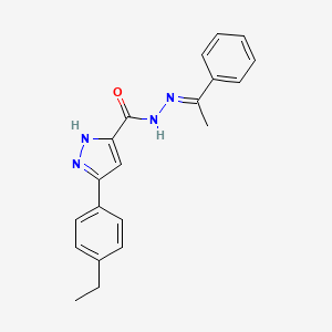 3-(4-Ethylphenyl)-N'-(1-phenylethylidene)-1H-pyrazole-5-carbohydrazide