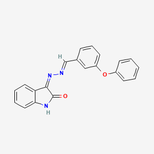 3-((3-Phenoxybenzylidene)hydrazono)indolin-2-one