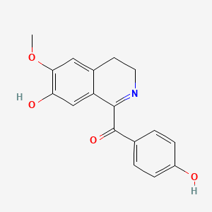 molecular formula C17H15NO4 B1204349 长叶洛宁 CAS No. 77410-37-8