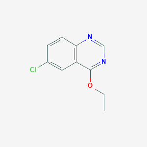 molecular formula C10H9ClN2O B12043495 6-Chloro-4-ethoxyquinazoline CAS No. 7505-75-1