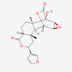 molecular formula C20H22O7 B1204350 查斯曼汀 CAS No. 20379-19-5