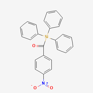 molecular formula C25H19NO3Si B12043521 (4-Nitrobenzoyl)(triphenyl)silane CAS No. 1176-24-5