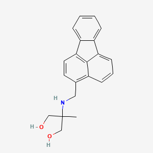 B1204356 1,3-Propanediol, 2-((3-fluoranthenylmethyl)amino)-2-methyl- CAS No. 96404-52-3
