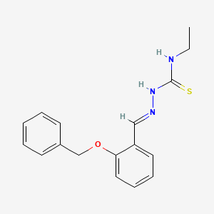 molecular formula C17H19N3OS B12043571 2-(Benzyloxy)benzaldehyde N-ethylthiosemicarbazone CAS No. 301350-39-0