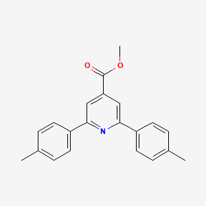 molecular formula C21H19NO2 B12043586 Methyl 2,6-dip-tolylpyridine-4-carboxylate 