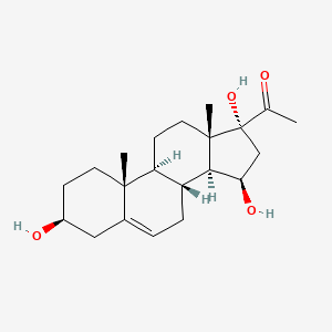 B1204363 3b,15b,17a-Trihydroxy-Pregnenone CAS No. 80380-40-1