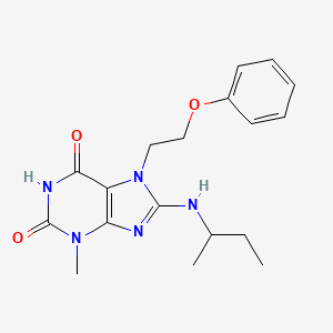 8-(Sec-butylamino)-3-methyl-7-(2-phenoxyethyl)-3,7-dihydro-1H-purine-2,6-dione