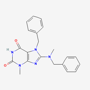 7-Benzyl-8-(benzyl-methyl-amino)-3-methyl-3,7-dihydro-purine-2,6-dione