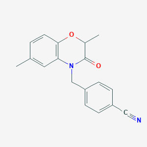 4-((2,3-Dihydro-2,6-dimethyl-3-oxobenzo[b][1,4]oxazin-4-yl)methyl)benzonitrile