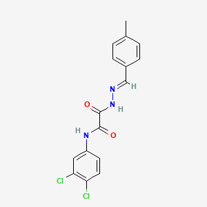 N-(3,4-Dichlorophenyl)-2-(2-(4-methylbenzylidene)hydrazino)-2-oxoacetamide