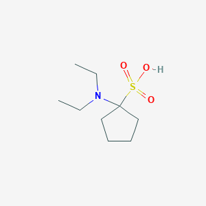 molecular formula C9H19NO3S B12043885 1-(Diethylamino)cyclopentane-1-sulfonic acid 