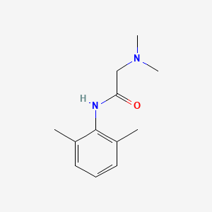 molecular formula C12H18N2O B1204389 2-(二甲氨基)-N-(2,6-二甲苯基)乙酰胺 CAS No. 21236-54-4