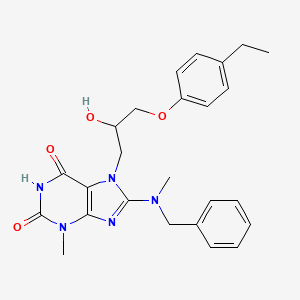 8-[benzyl(methyl)amino]-7-[3-(4-ethylphenoxy)-2-hydroxypropyl]-3-methyl-3,7-dihydro-1H-purine-2,6-dione