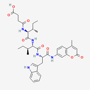 molecular formula C37H45N5O8 B12043946 N-Succinyl-ile-ile-trp 7-amido-4-methylcoumarin 