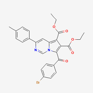 Diethyl 7-(4-bromobenzoyl)-3-(p-tolyl)pyrrolo[1,2-c]pyrimidine-5,6-dicarboxylate