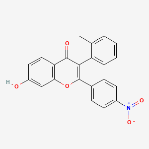 7-hydroxy-2-(4-nitrophenyl)-3-(o-tolyl)-4H-chromen-4-one